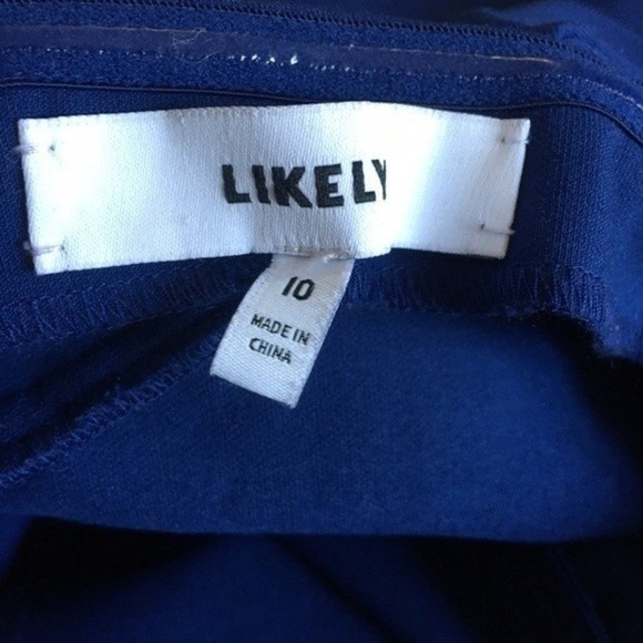 LIKELY Blue Ruffle Mini Cocktail Dress - Picture 16 of 16